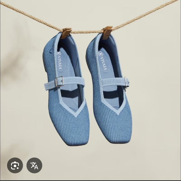 Vivaia Square Toe Margot Mary Janes Blue - Picture 2 of 6